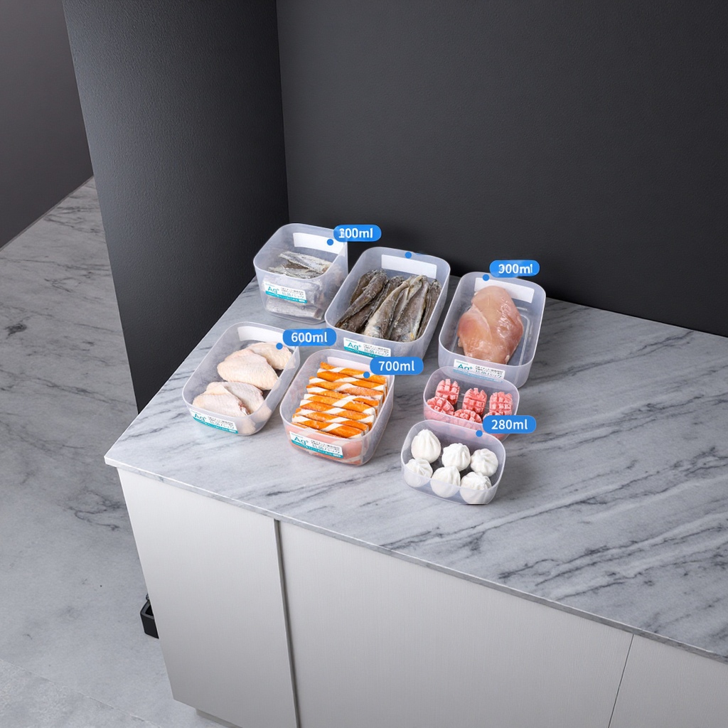 Food-grade high-temperature resistant refrigerator frozen meat preservation box, odor-free sealed storage lunch box Application Scenario