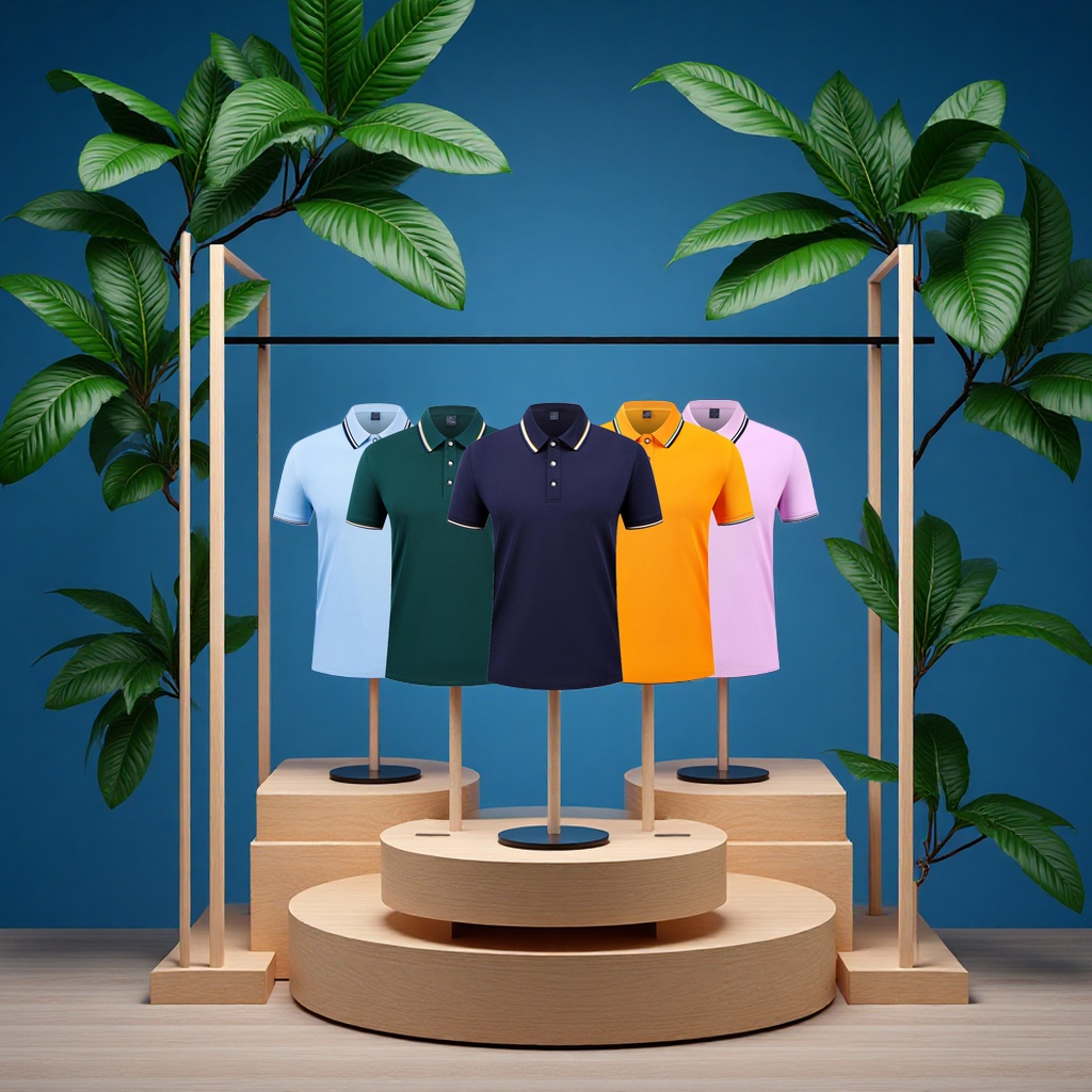 冰丝翻领Polo衫男装定制企业工作服团体文化广告衫印logo刺绣