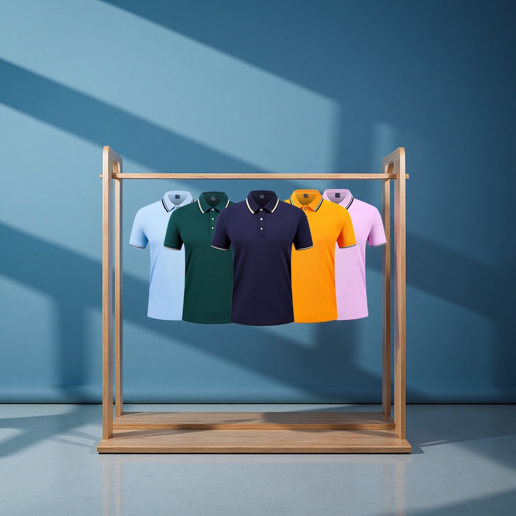 冰丝翻领女士POLO衫定制企业工作服团体文化广告衫印LOGO刺绣