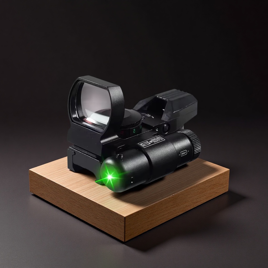 The HD101B side-mounted red laser metal four-direction finder telescope for slingshot use Specification image