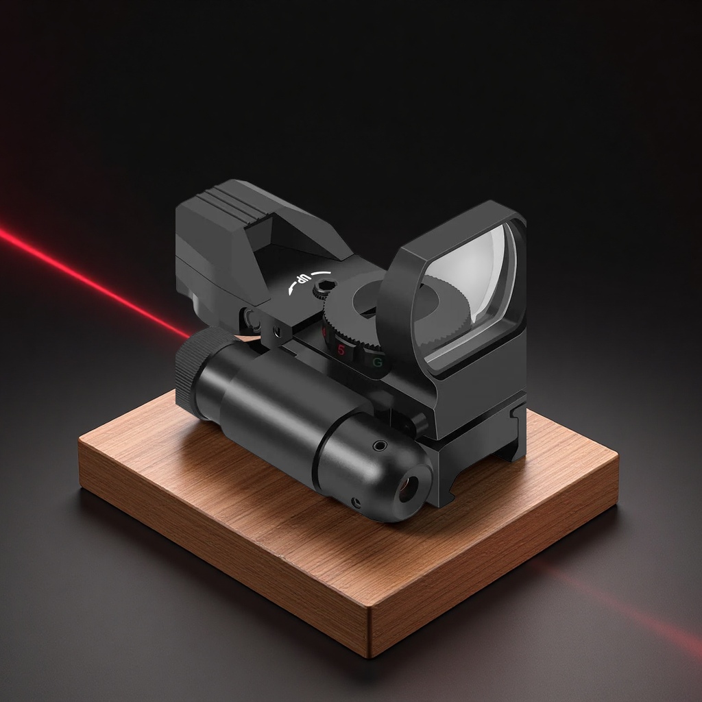 The HD101B side-mounted red laser metal four-direction finder telescope for slingshot use Application Scenario