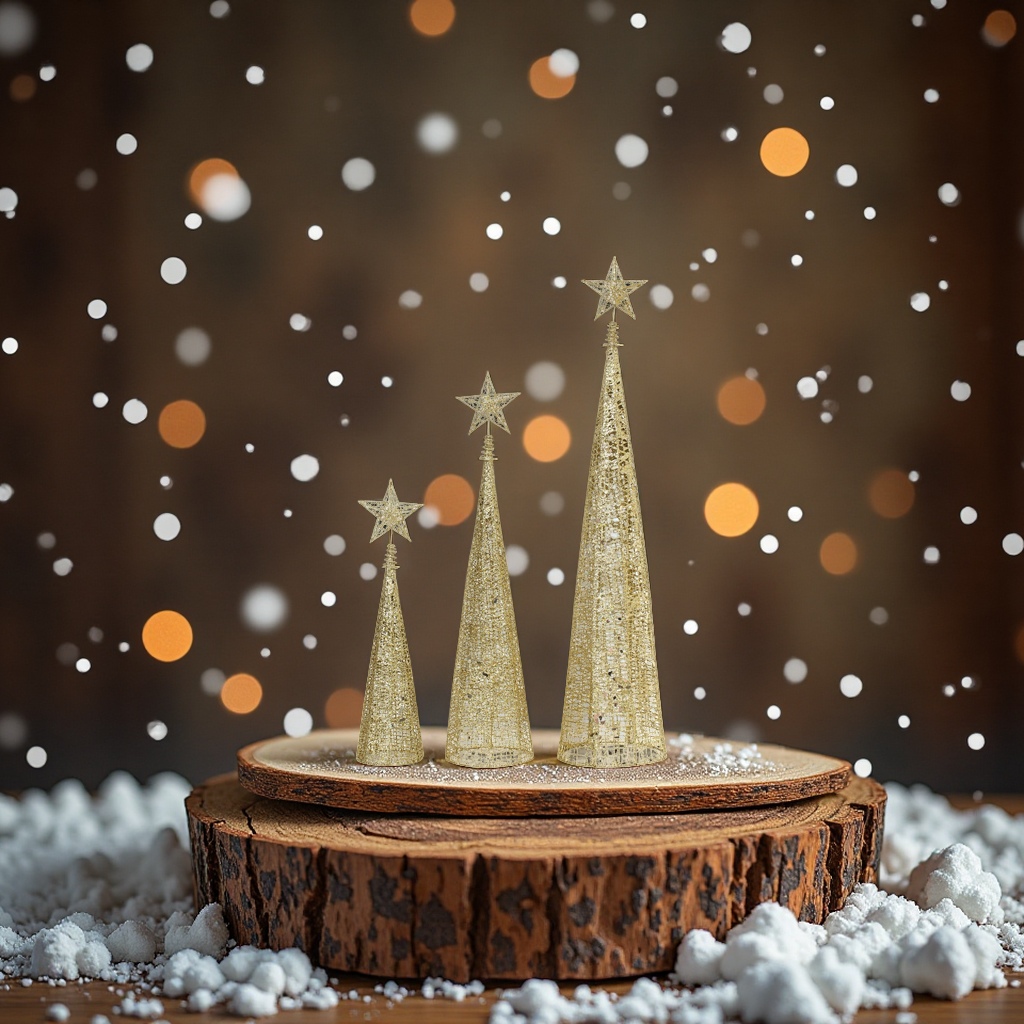 Christmas decorations: Cross-border shiny sheet iron Christmas tree with top star Christmas decoration ornaments Item Picture