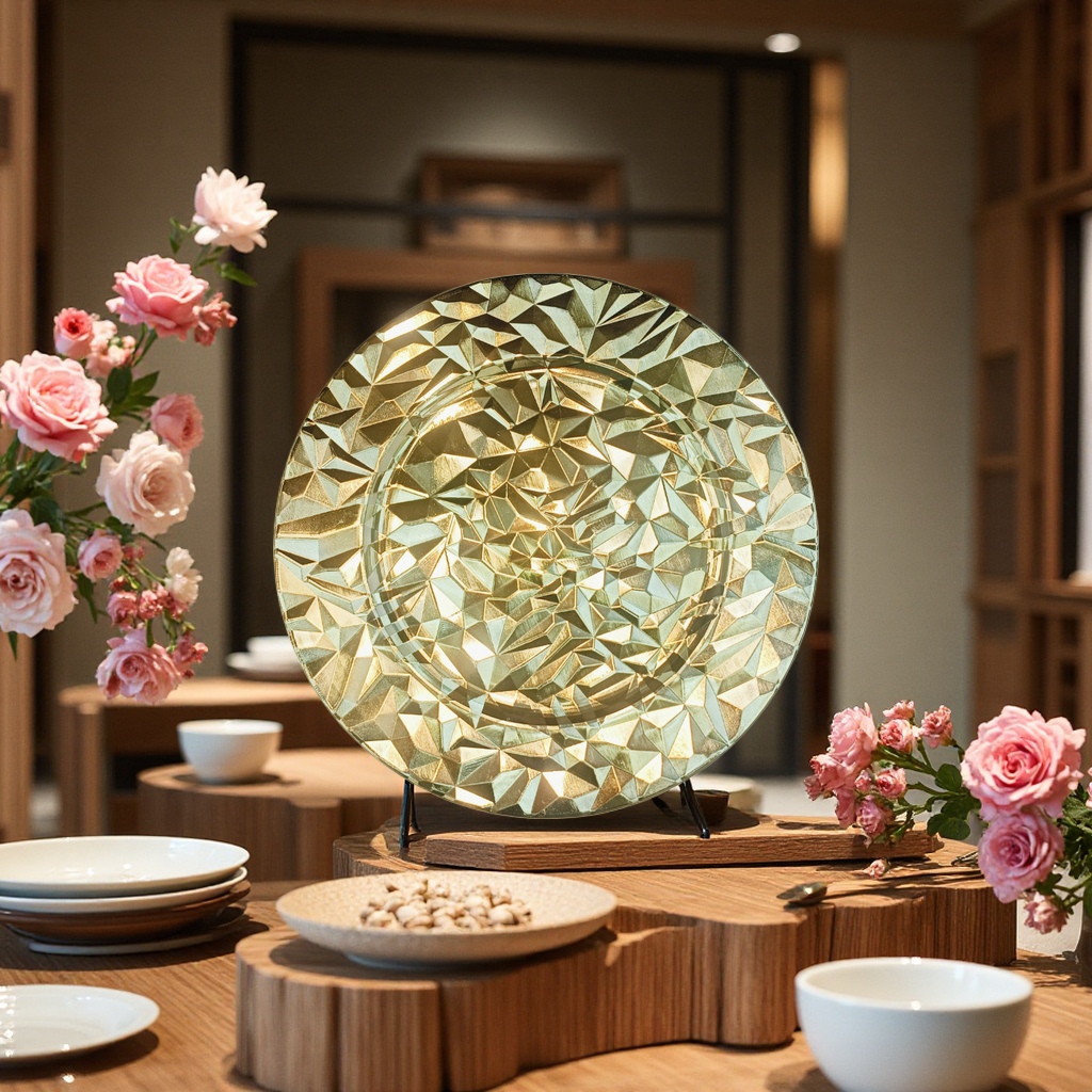 Customized melamine shallow plates for foreign trade factories, commercial hotel and restaurant tableware, daily necessities plastic plates full image