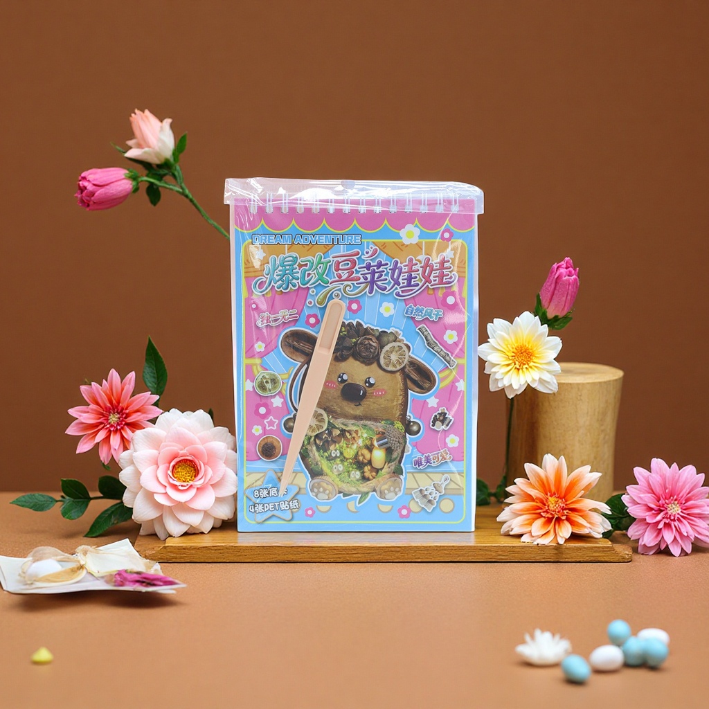 A cute, educational and creative princess sticker book toy with a modified pod doll dress-up sticker Item Picture