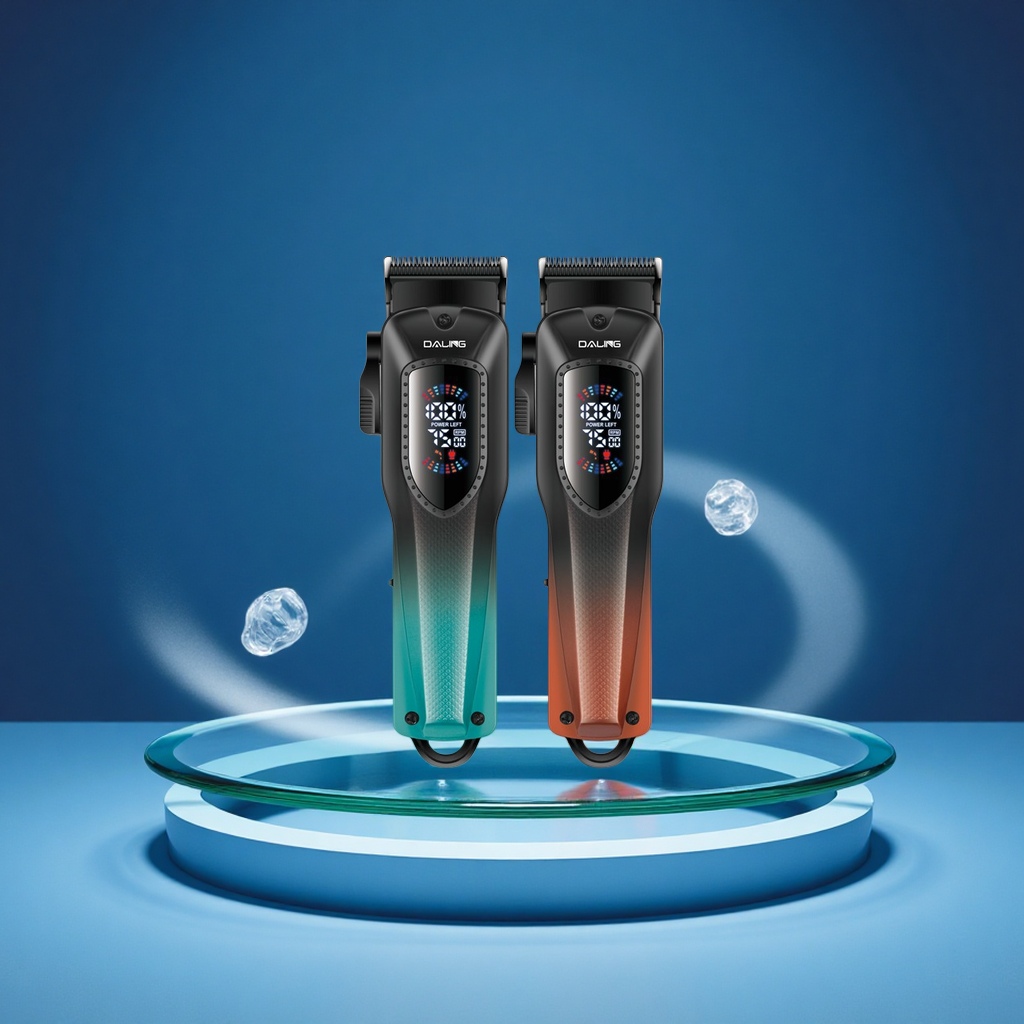 DALING 2301 Professional men's electric hair clipper USB fast charging LED digital display oil hair clipper Item Picture