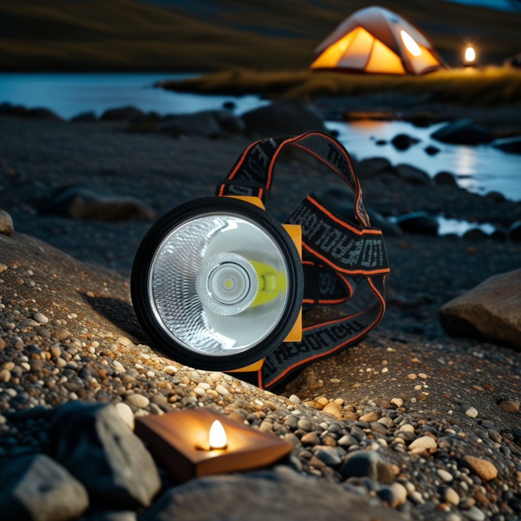 New large floodlight intelligent sensor headlamp, electric display rechargeable detachable battery headlamp, outdoor hiking, home emergency headlamp Application Scenario