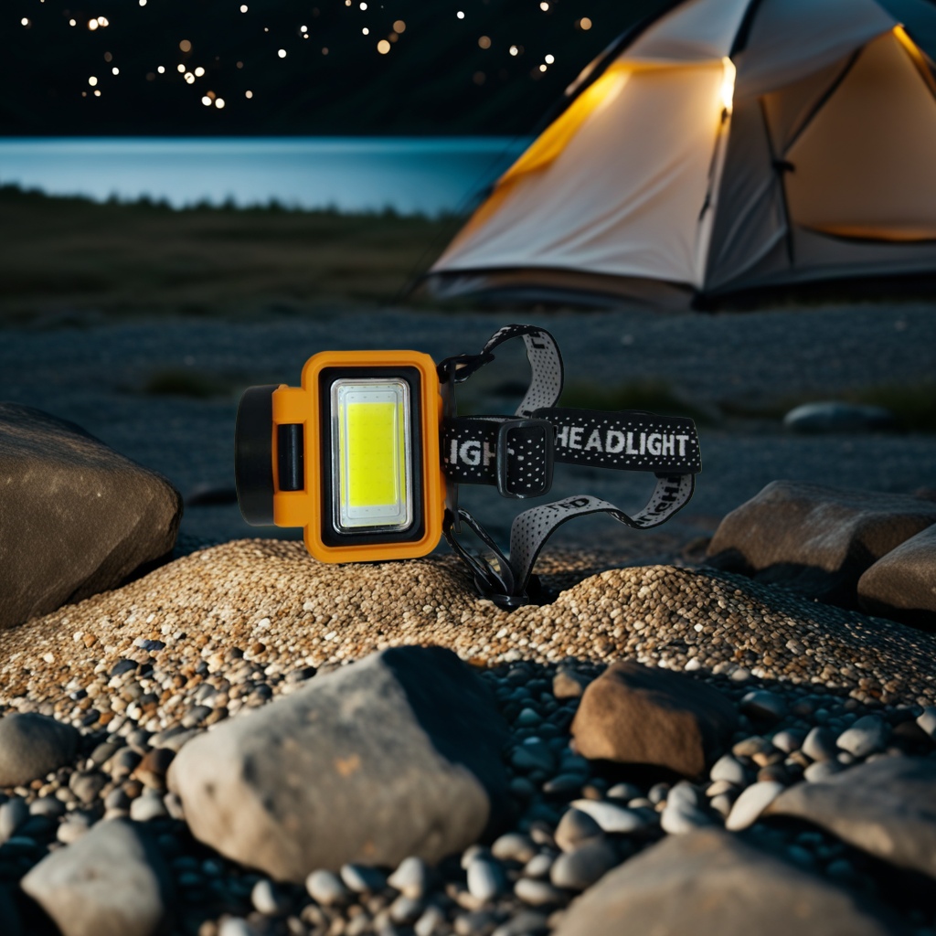 The new dual-source intelligent sensor headlamp with solar panel charging multi-functional headlamp is a household, outdoor, hiking and camping emergency headlamp Specification image