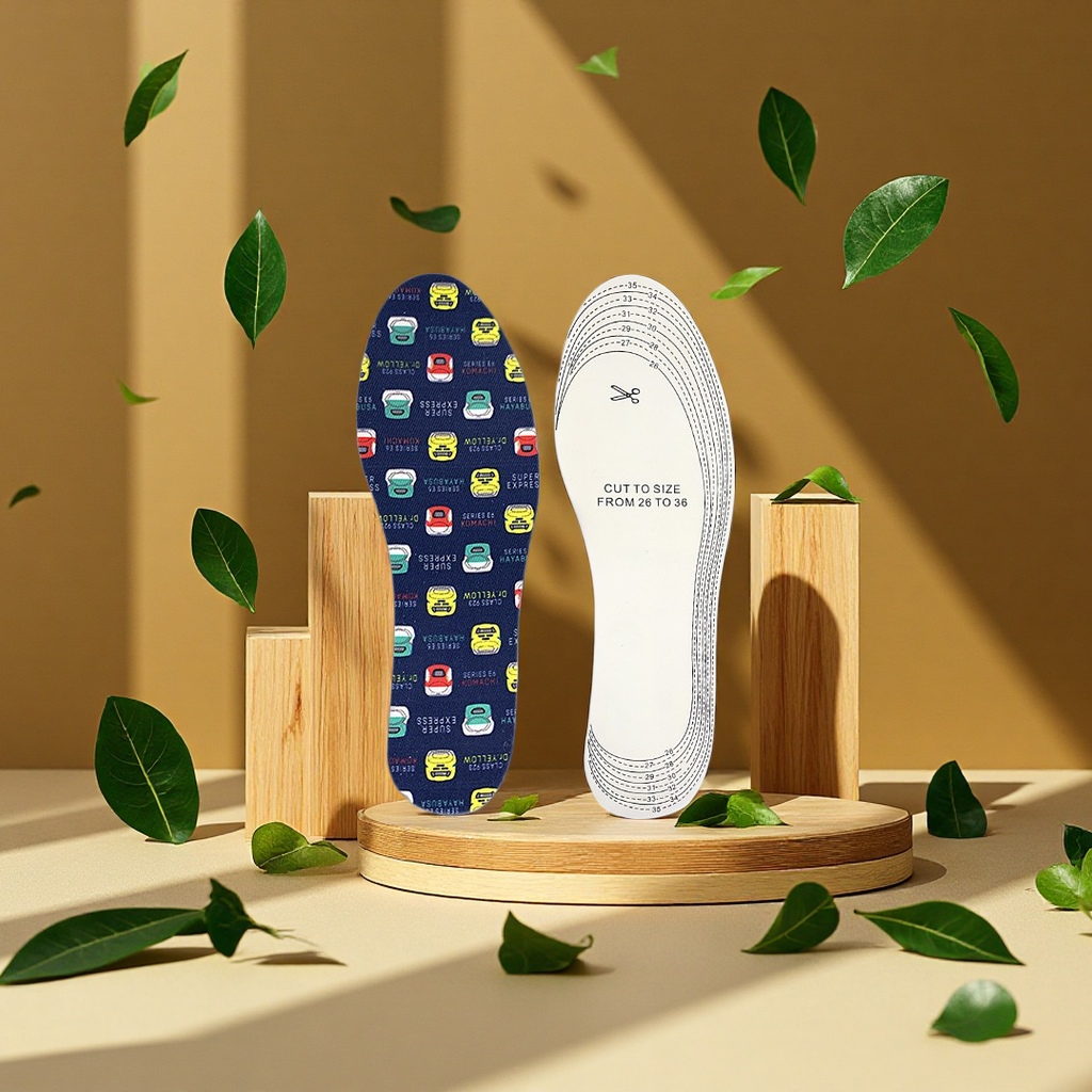Children's latex insoles are breathable, sweat-absorbent and soft, suitable for baby insole accessories Item Picture