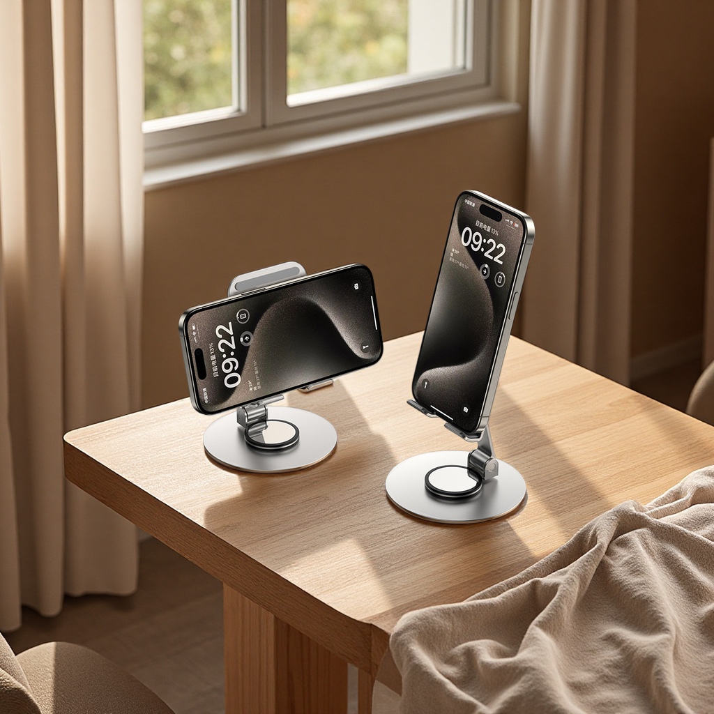 Metal rotating multi-functional desktop stand, portable home universal Douyin, suitable for tablet computer support stand wholesale Specification image