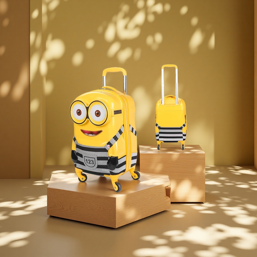 Wholesale of 18-inch and 20-inch children's cartoon trolley cases, swivel wheel travel cases, children's suitcases, gifts, bags and leather goods details Picture