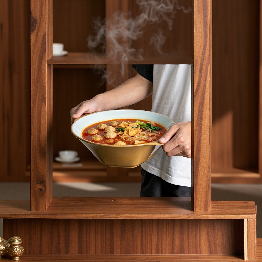 The popular melamine double-ear noodle bowl, spicy hot pot, MAO CAI, large bowl, rice noodle with snails, and rice noodles are specially designed for the catering industry. They are heat-resistant and durable