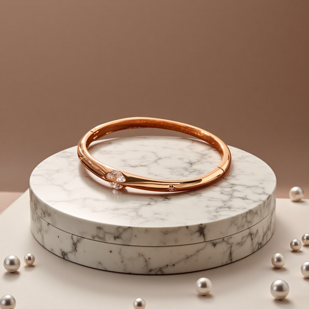 Light luxury style, heart-shaped zirconium-inlaid open bracelet, fine circle, multi-color women's jewelry, factory wholesale, simple and trendy style Application Scenario
