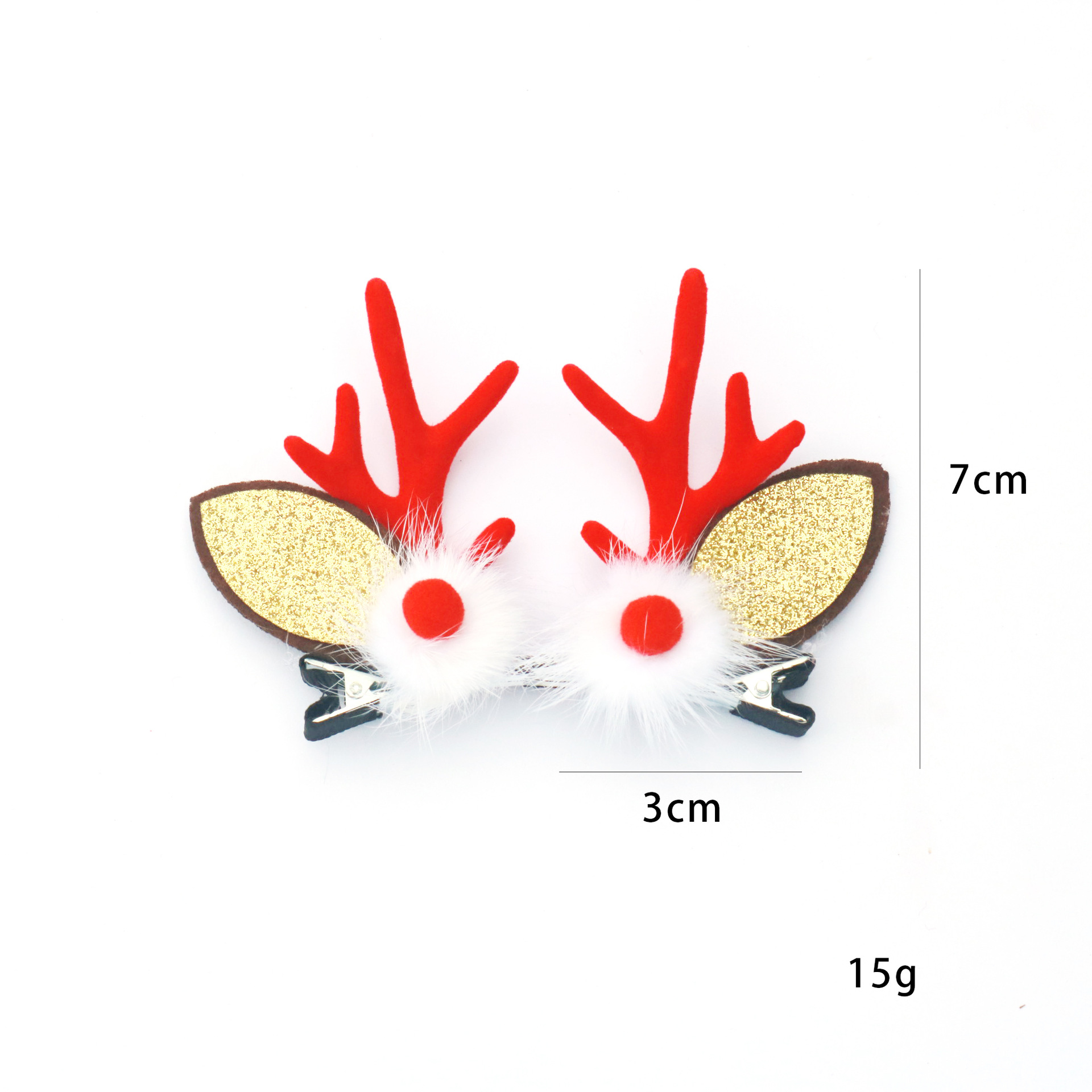 "Senny-style adult and children Christmas reindeer antler hair clips, cute hair clips, headwear, hair bands, and hair accessories. Item Picture
