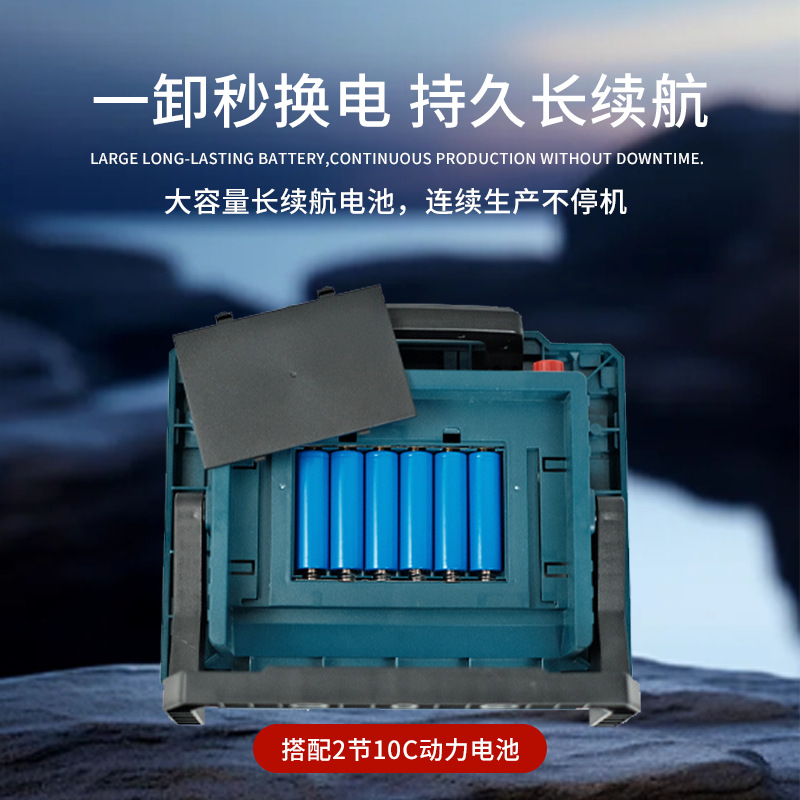 Cross-border solar floodlights, with stepless adjustment, large capacity, long battery life, multi-functional portable outdoor lighting fixtures Application Scenario