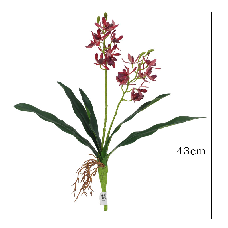 Milan faux perfume floral art pieces with leaf orchids for home decoration, pet gardening, flower POTS and containers, new style Item Picture