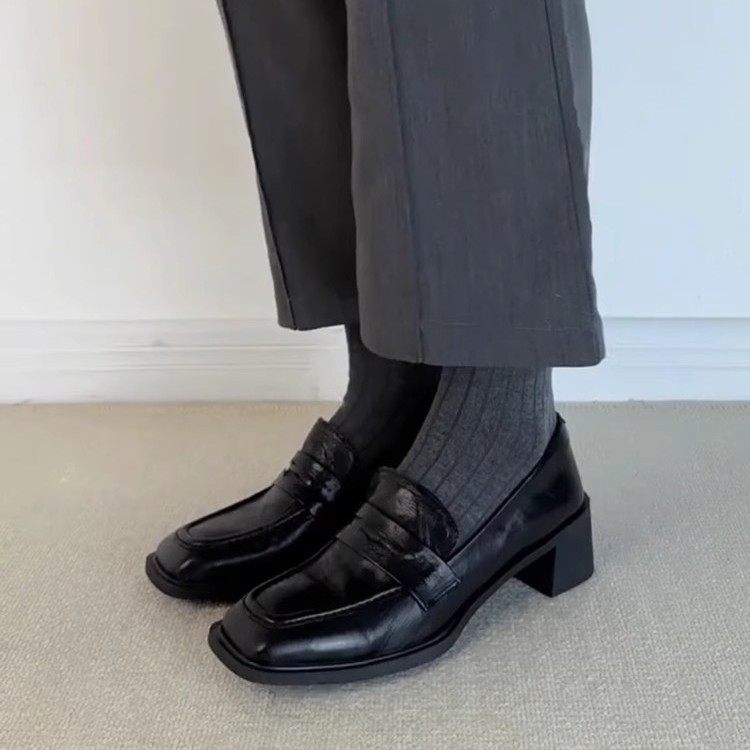 加绒皮鞋男中帮/真皮棉鞋/皮鞋男春夏潮流/安全鞋防静电/鞋子马靴白底实物图