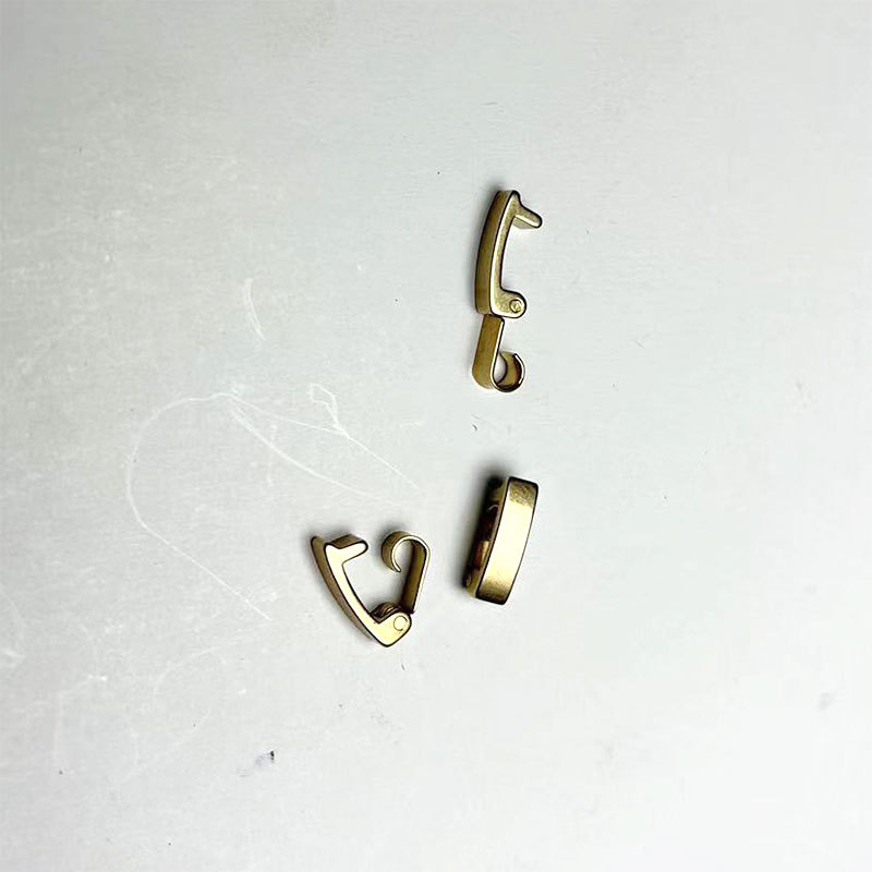 Copper bullet-shaped bracelet buckle, necklace buckle, connecting buckle, DIY handcrafted buckle, jewelry accessory, 18mm Specification image