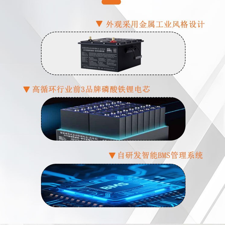 Truck Parking And Starting Integrated Lithium Battery 24V300ah One-Button Strong Start Lithium Iron Phosphate Intelligent Control Durable And Reliable details Picture