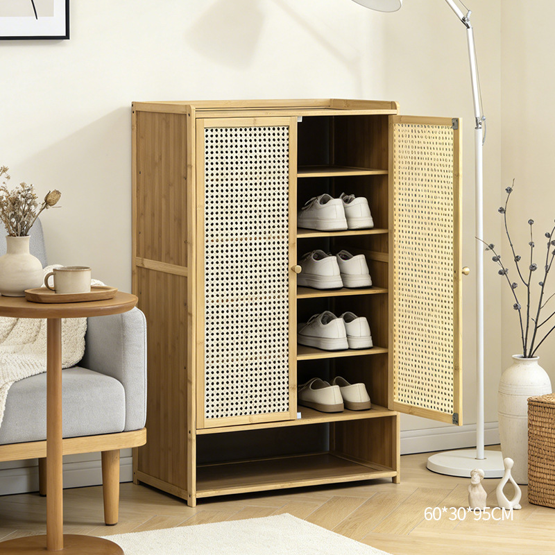 鞋柜/收纳盒/玄关斜插式鞋柜/实木鞋柜产品图
