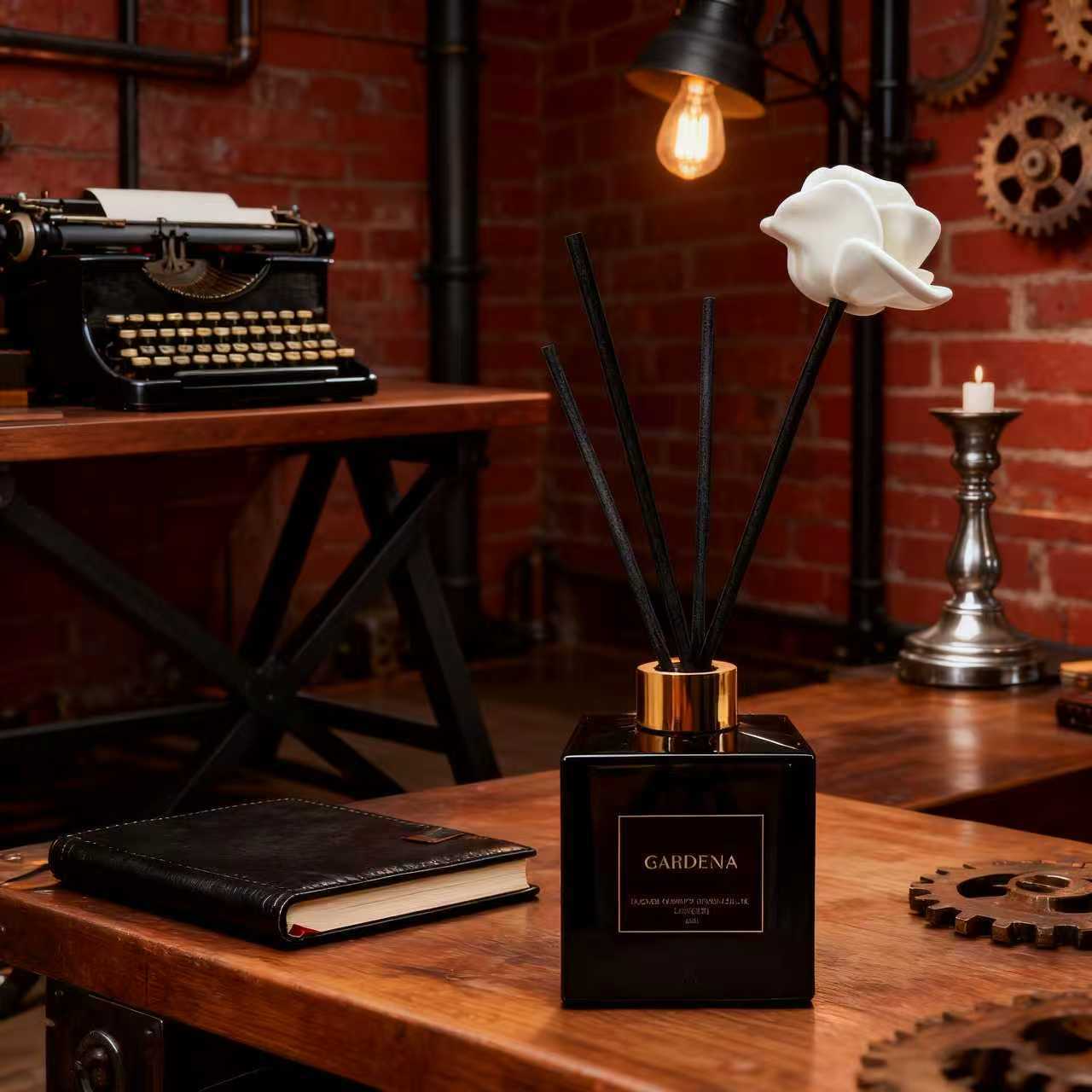 Supermarket quality black square bottle flameless aromatherapy essential oil, bedroom and living room fragrance display items, household perfume wholesale, household appliances, aroma diffuser Specification image