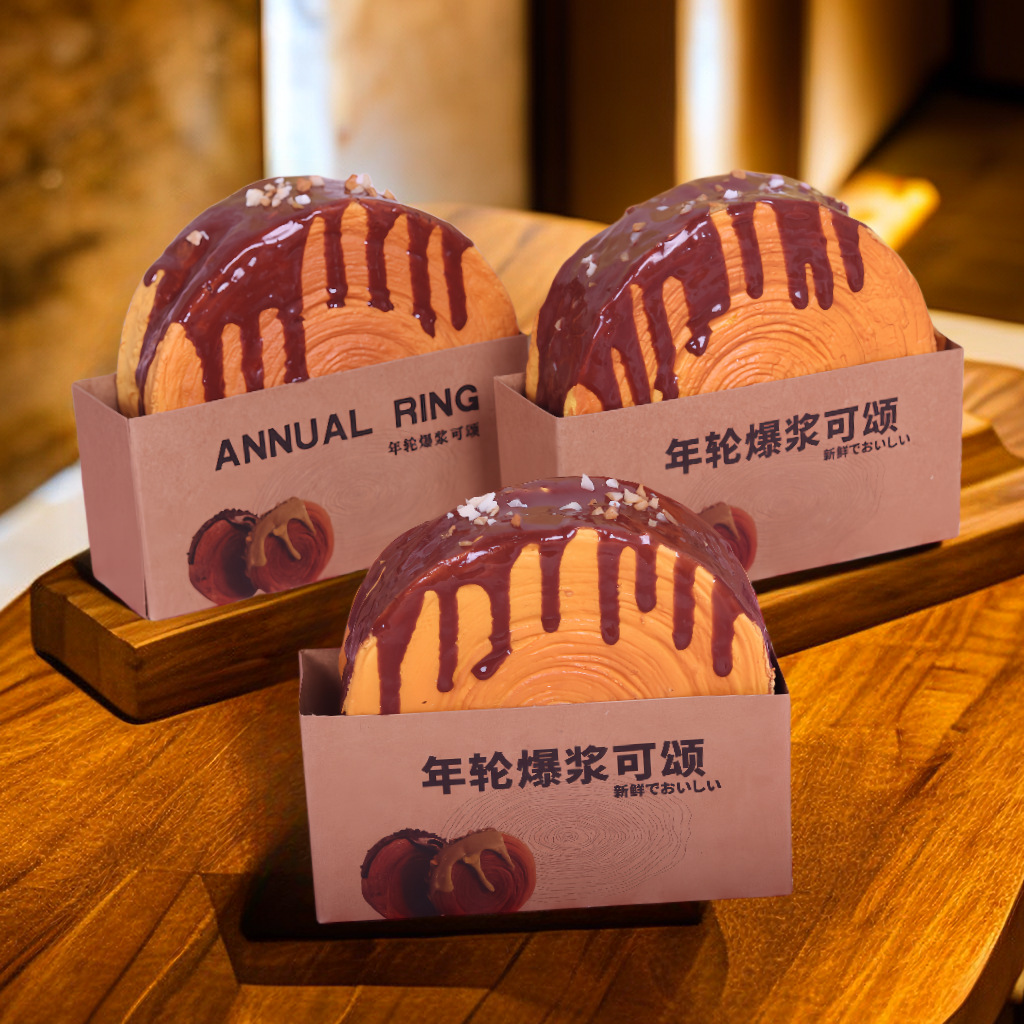 Slow rebound, burst croissant, fake real, knead cake, home decoration, window display, teaching, playing with pastries, Western-style pastries