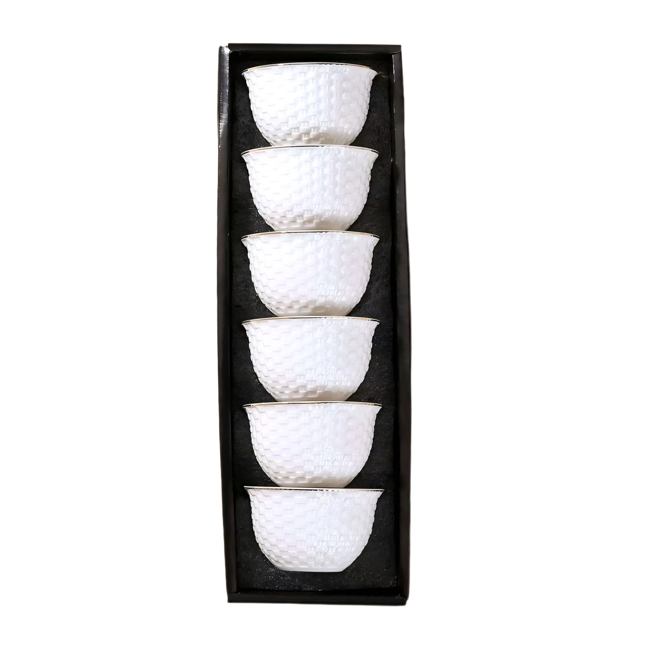 New cross-border ins embossed afternoon tea cup 6-piece set, home ceramic cup, master cup, coffee water cup Application Scenario