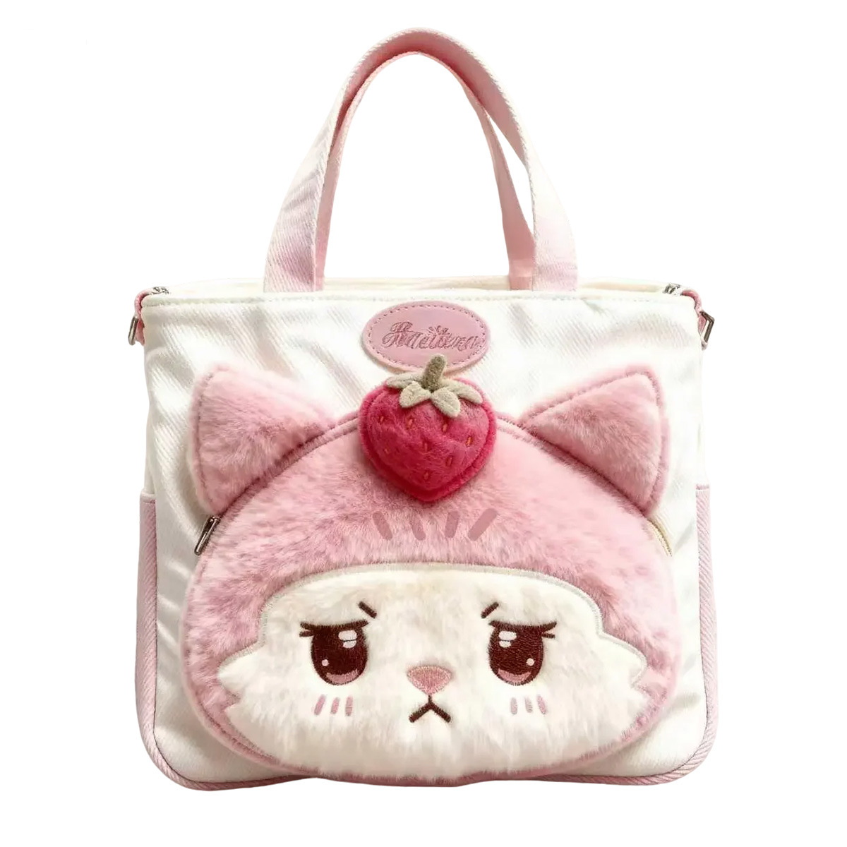 Rongli Rongli cute crossbody Bag, large capacity single-shoulder tote handbag, Mommy bag, Multi-functional makeup bag, student class tutorial bag Application Scenario