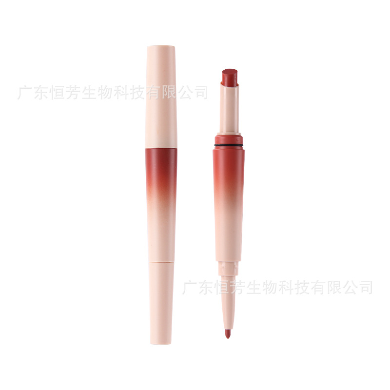 Hengfang Double-headed Soft Mist Lip Liner Pen Velvet matte Smooth, fine and long-lasting Cosmetics factory wholesale Item Picture