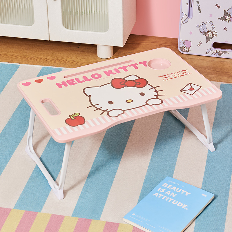 三丽鸥折叠桌学生宿舍学习床上电脑桌多功能懒人书桌小桌板