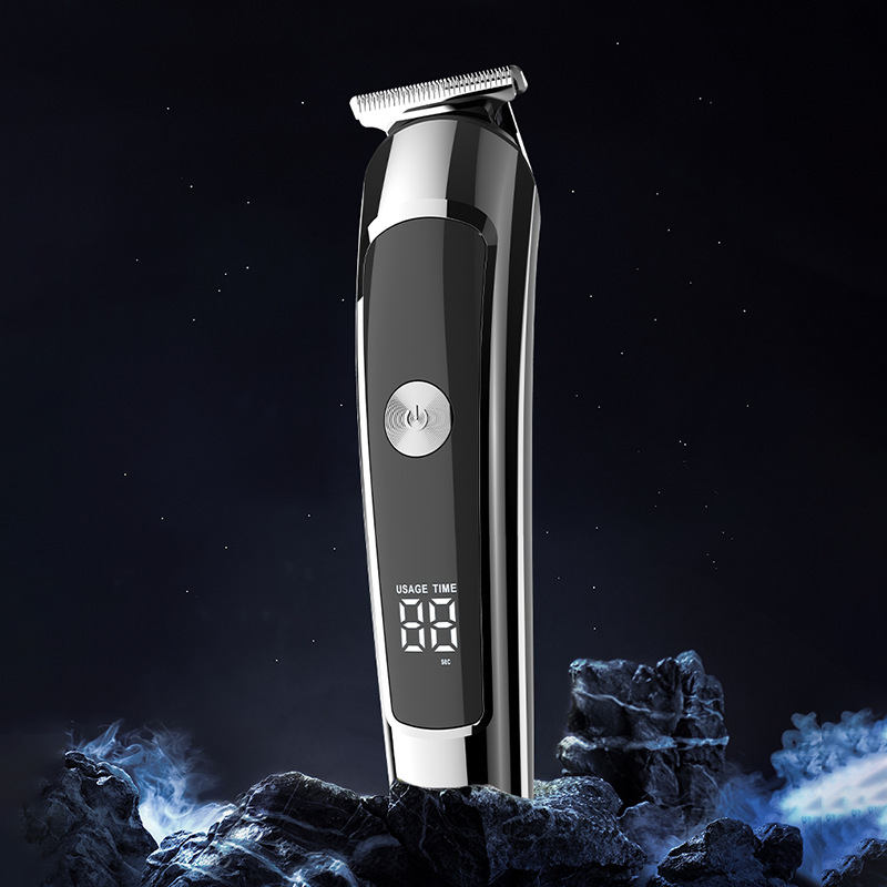 Multifunción recargable eléctrico barbero lavado shaver seis en uno LCD pantalla digital home facializer set Specification image