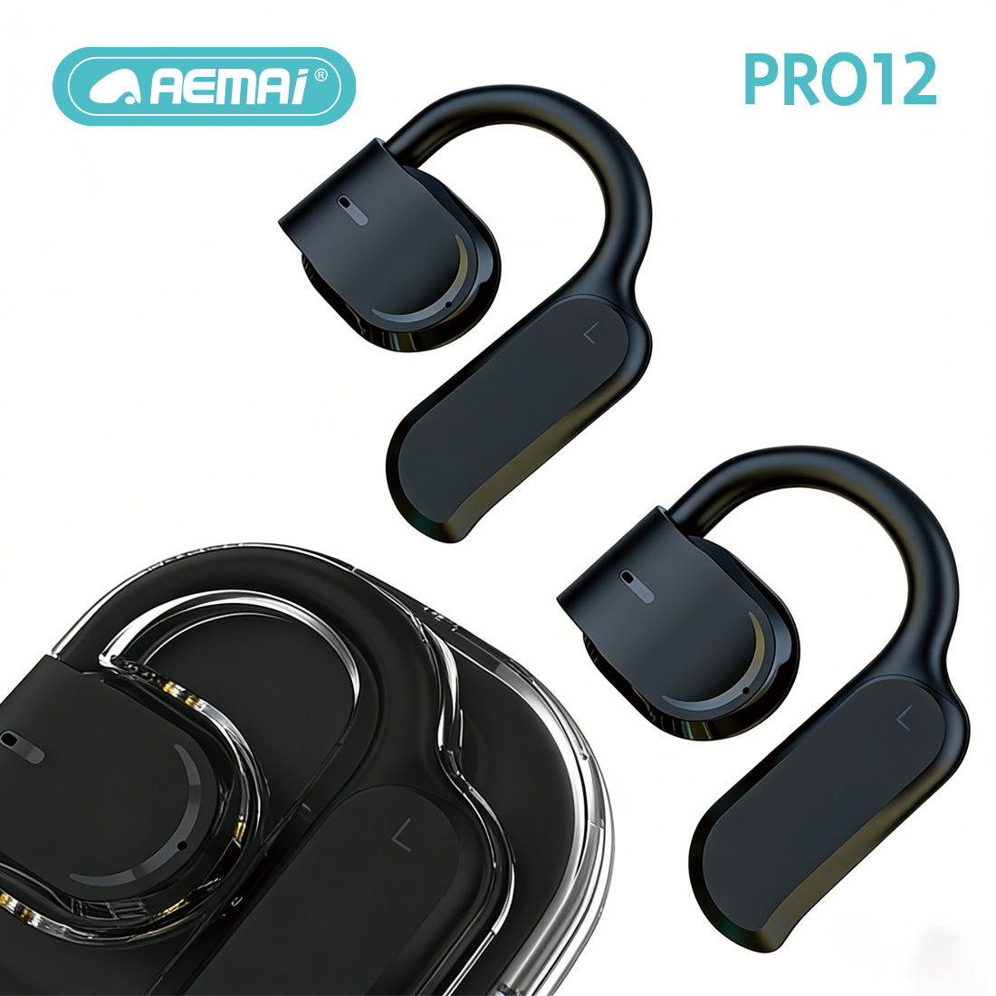 The PRO12 new over-ear wireless Bluetooth headphones feature long battery life, high-quality sound, touch control and comfortable wearing Item Picture
