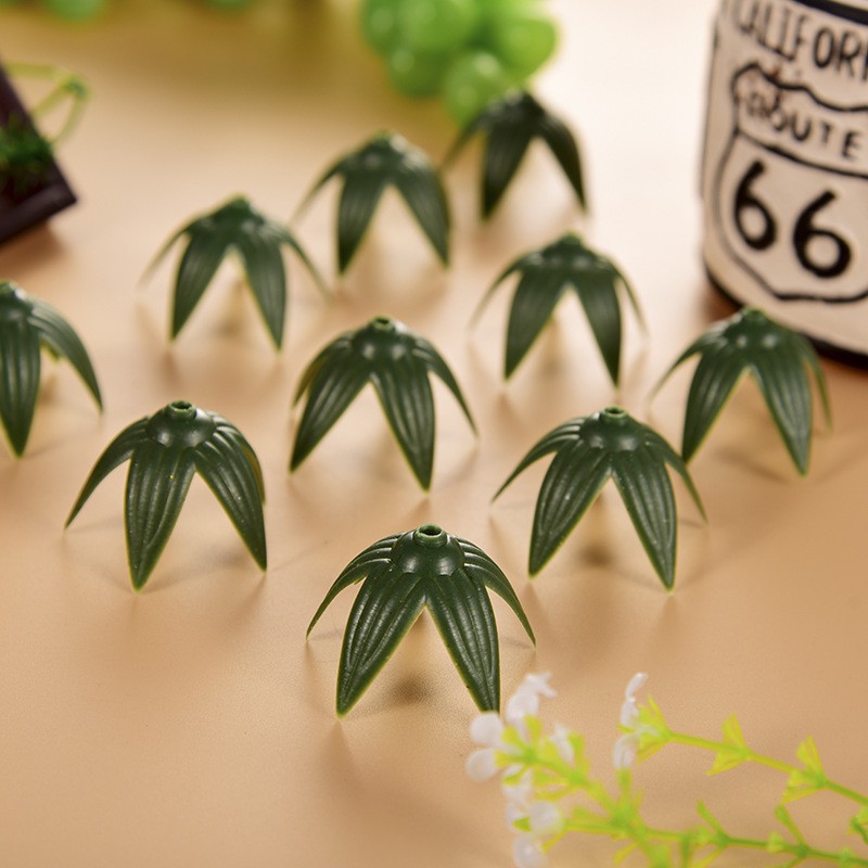 微缩模型/蝴蝶插杆/多肉/韩版勾线花饰/仿真绿植藤条细节图