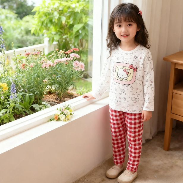 童家居服实物图