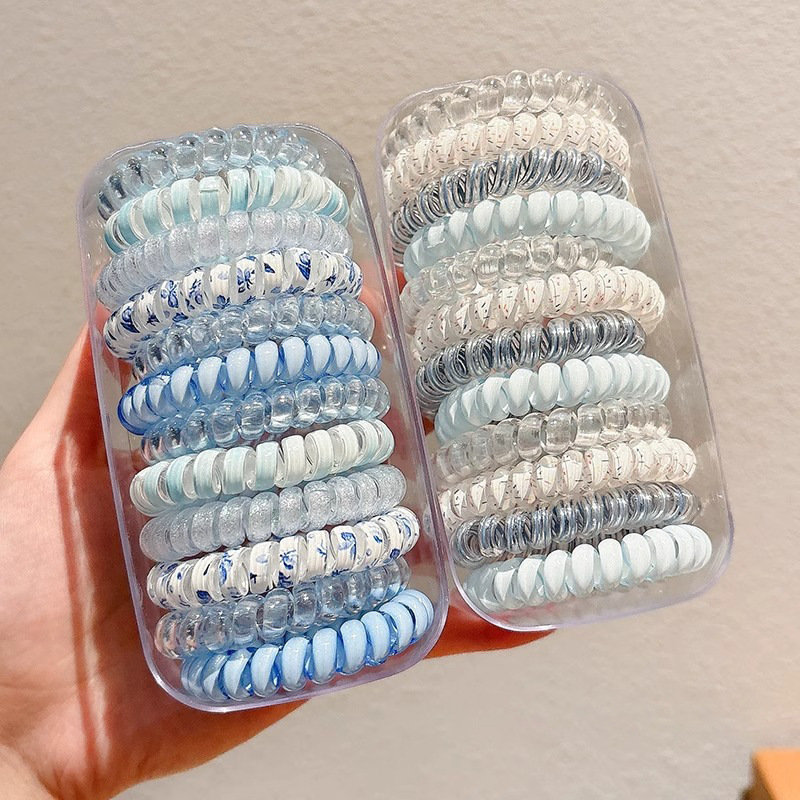 2025新款韩系无痕电话线发圈高级感头绳网红扎发皮筋头饰头圈时尚发饰