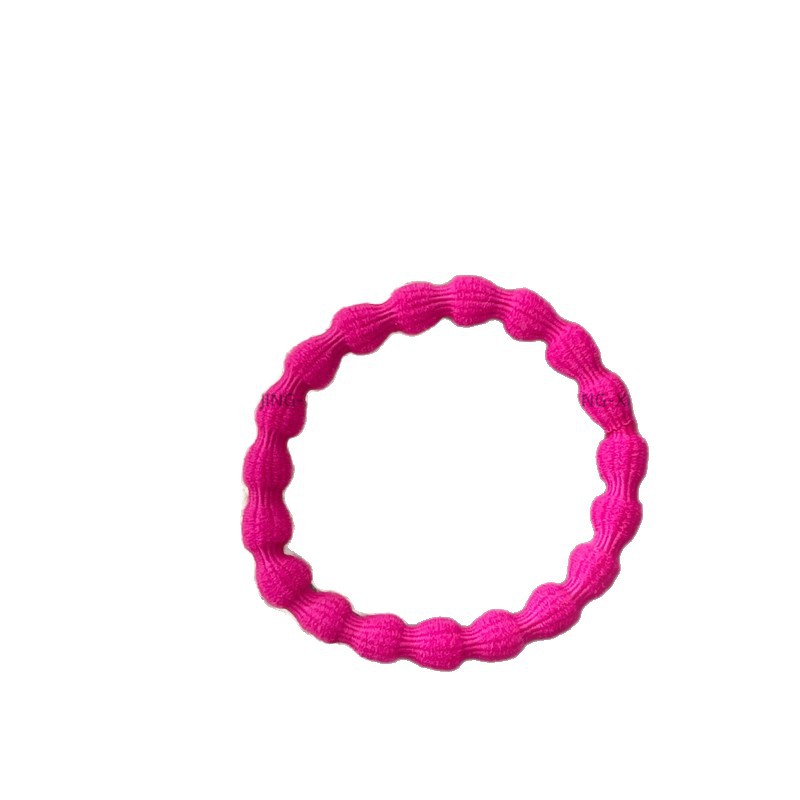 Ladylike style, gentle color series, colorful towel loops, hair bands, new daily basic leather bands, ponytail hair ties Item Picture