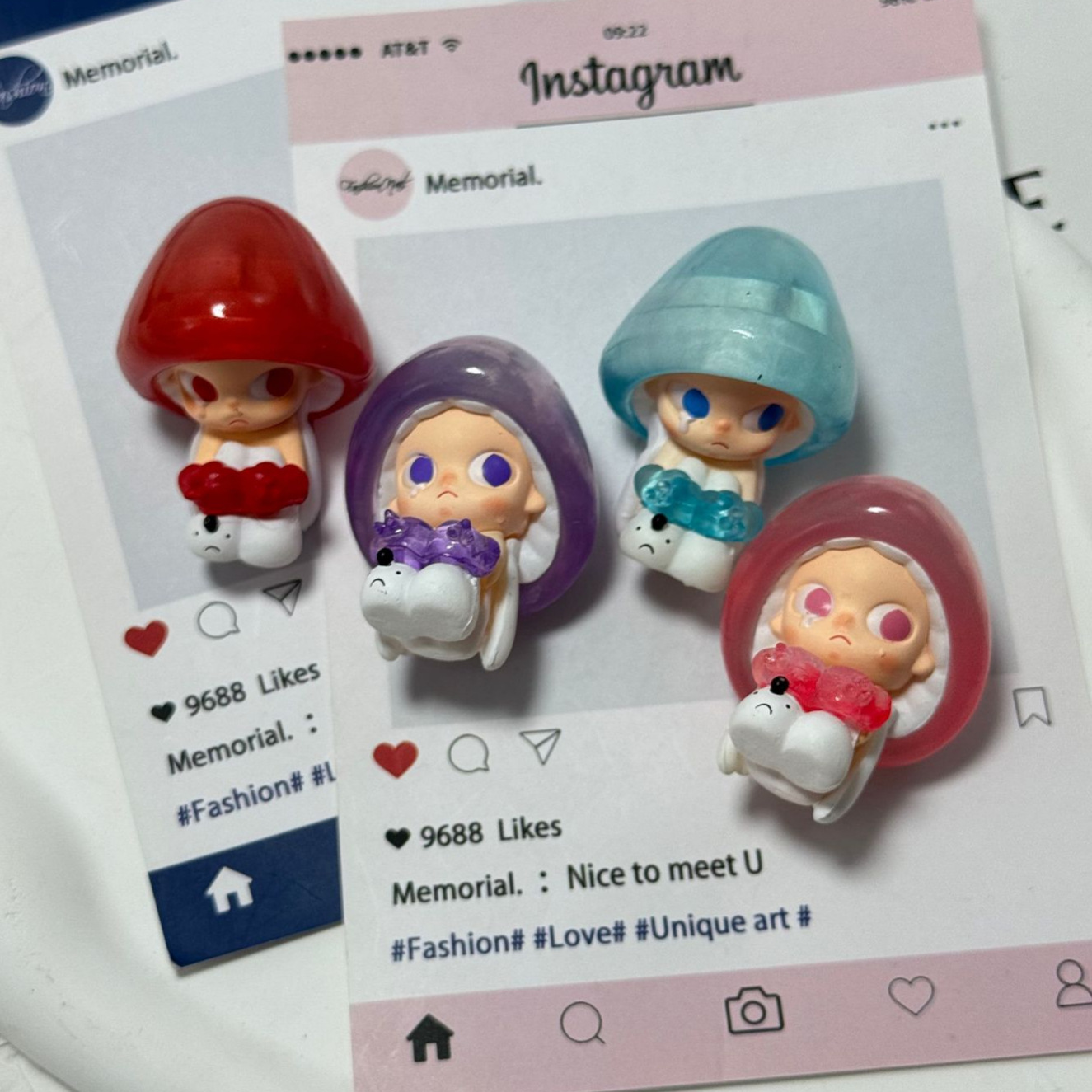 Zoraa改娃萌粒摆件DIY手机链钥匙扣包挂盲盒潮玩公仔玩偶布艺玩具