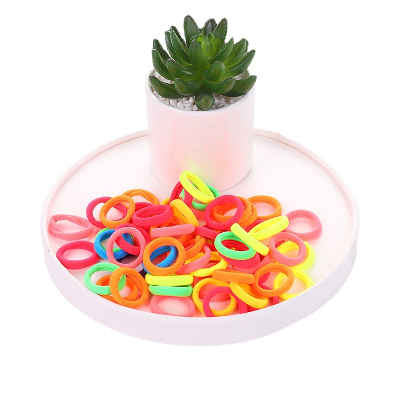 Factory wholesale cross-border hair ties, women's towel loops, seamless hair ties, no hair damage, no breakage, popular rubber bands, rubber and plastic natural rubber bands Item Picture