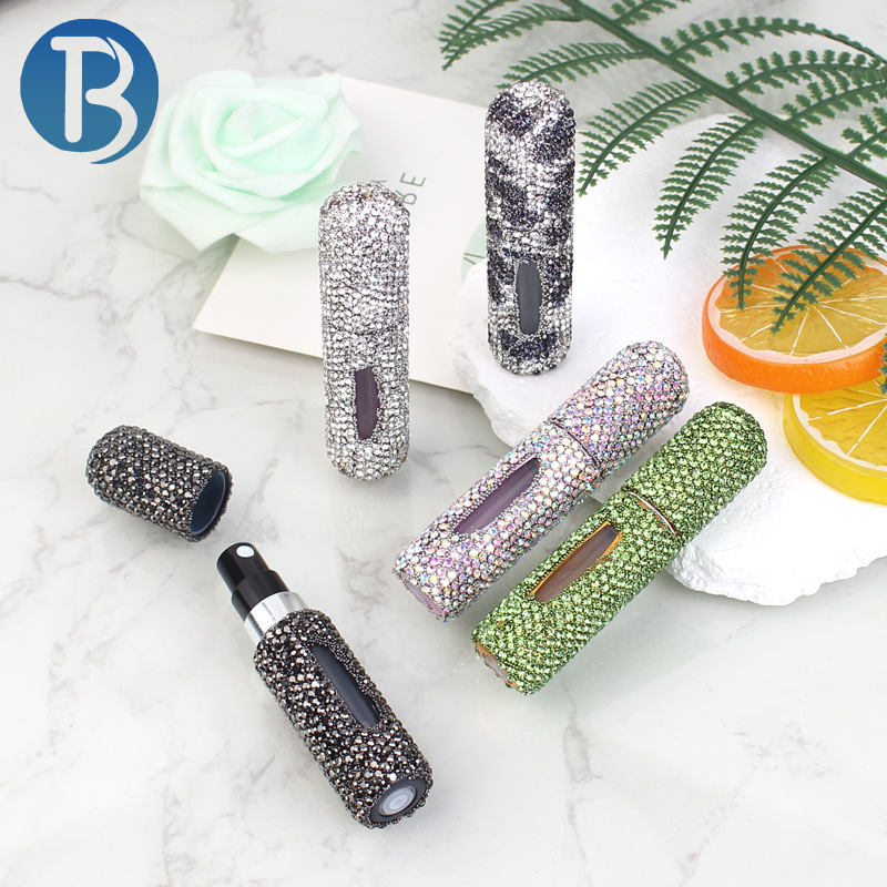 European and American creative 5ml diamond-encrusted perfume, bottle-filled spray empty bottle, small-batch customized chemical experiment dropper bottle Application Scenario