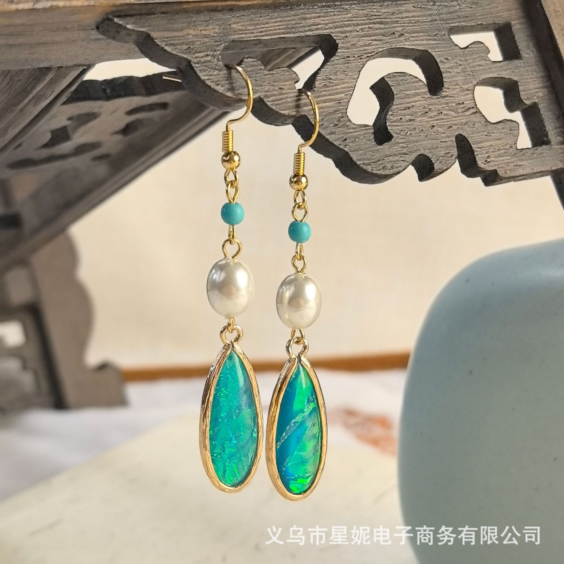 饰品/耳环/耳饰/S925/法式细节图