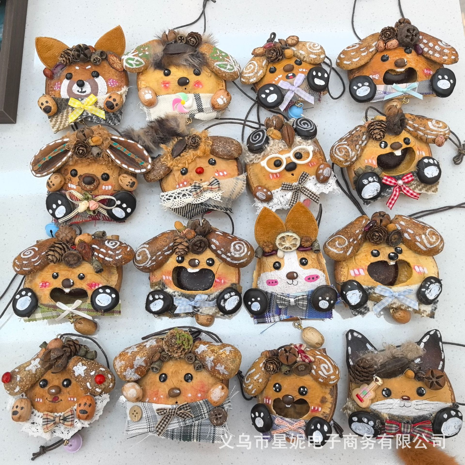 Handmade DIY榼 vine pod doll bag pendant keychain creative doll gift finished product wholesale