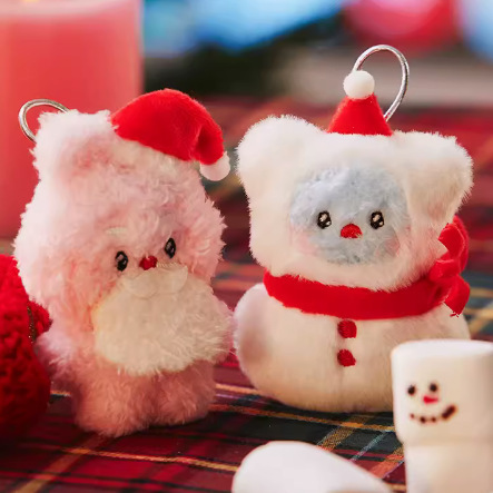 BT21miniminini圣诞系列毛绒挂件玩偶钥匙扣礼品可爱公仔娃娃玩具
