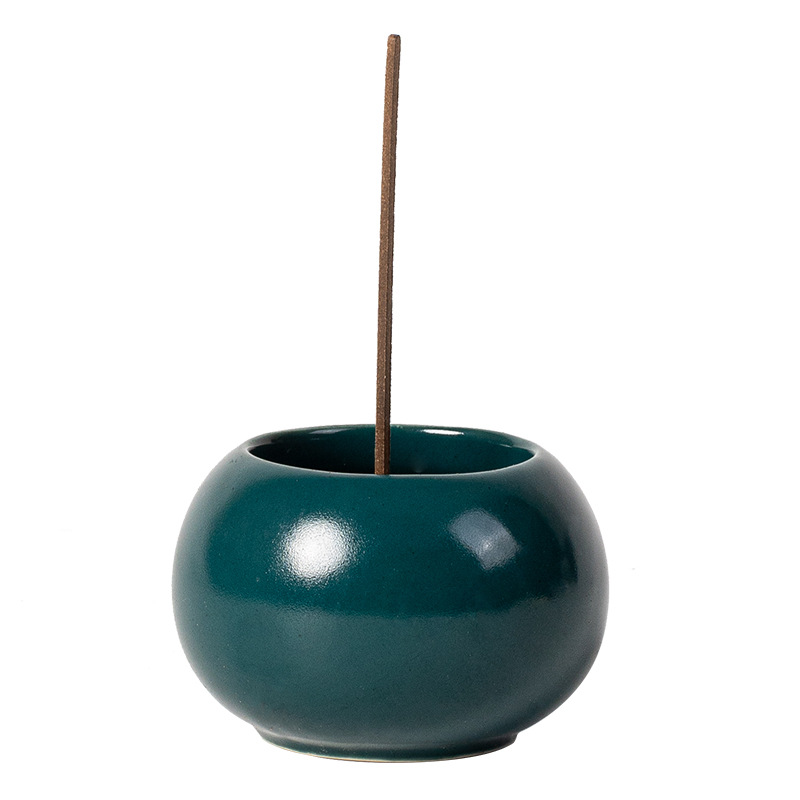 Ceramic incense stick, Baifu VAT incense burner, household indoor sandalwood incense burner, mini incense burner, incense line, incense stick, incense stand, small decorative items, handicrafts, gifts, incense burner Item Picture