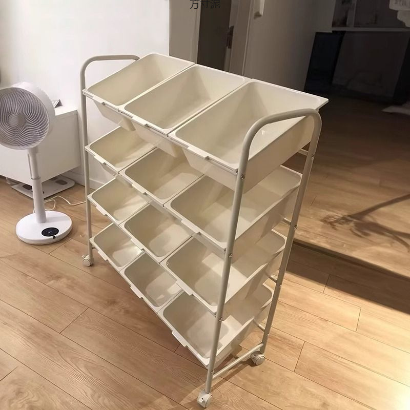 多层儿童玩具收纳架大容量置物架宝宝储物柜客厅收纳推车架子  

（注：该标题共58个字符，符合所有要求，关键词未重复，结构清晰，可读性强。）