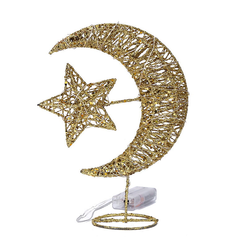 عبور الحدود في الشرق الأوسط، مهرجان الصيت والقمر والنجوم، يزخرف من المصباح الموجود على النوافذ في نوافذ الفنادق في عيد الفطر المبارك Item Picture
