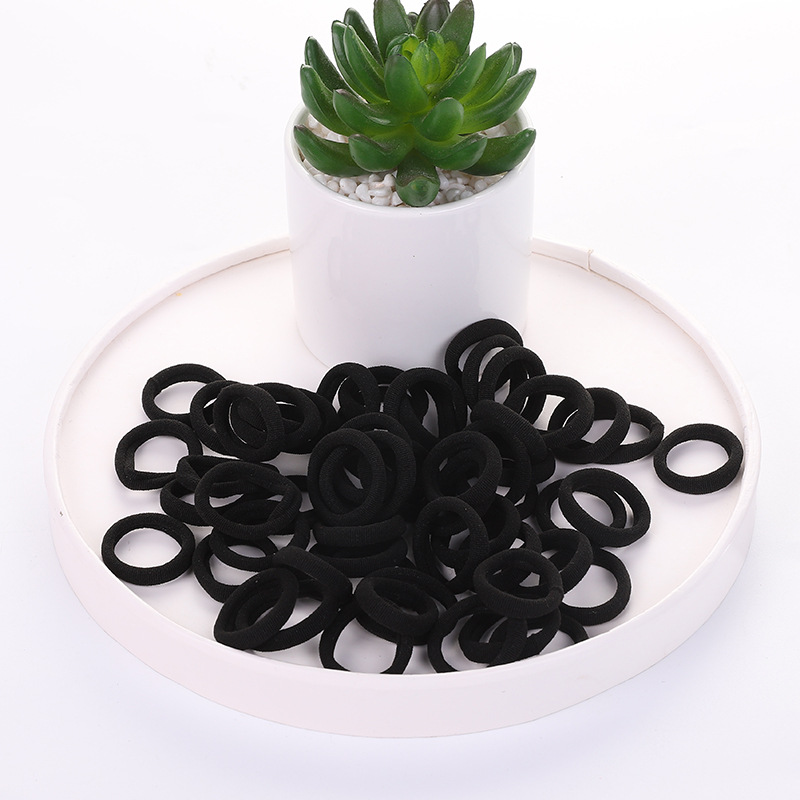 Factory wholesale cross-border hair ties, women's towel loops, seamless hair ties, no hair damage, no breakage, popular rubber bands, rubber and plastic natural rubber bands Application Scenario