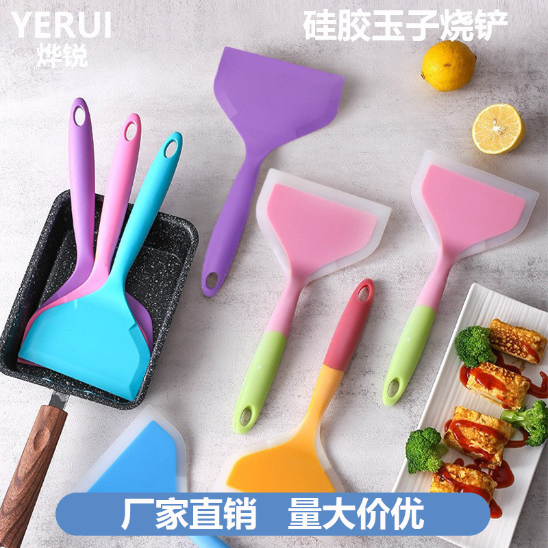 半透玉子烧硅胶锅铲耐高温煎饼蛋铲披萨烙饼不粘锅煎铲