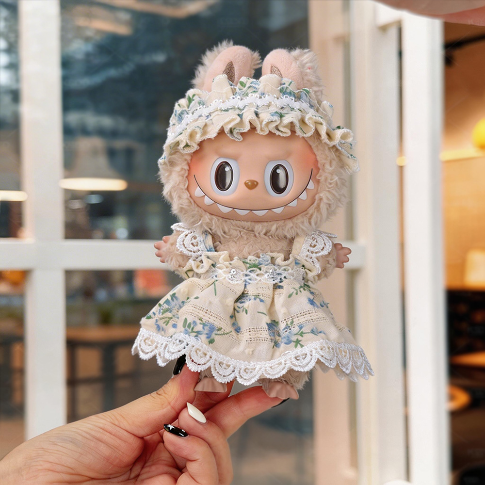 10cm baby dress, mini skirt, lace princess dress, two-piece set, doll clothes, accessories, creative and fashionable clothing Application Scenario