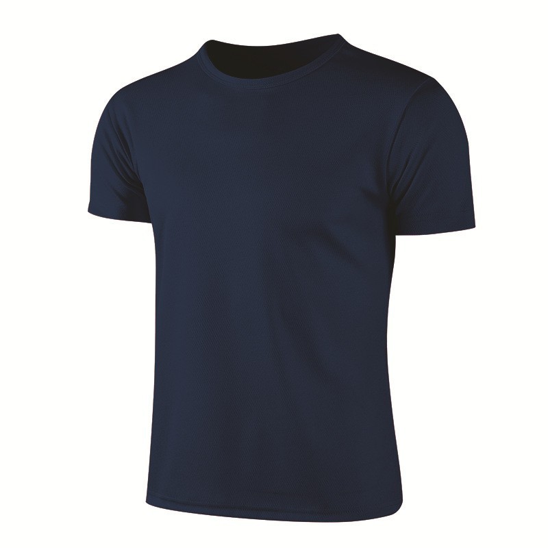 TEMU US version cross-border quick-drying round-neck short-sleeved T-shirt, popular large-sized men's sportswear in Europe and America in stock Item Picture