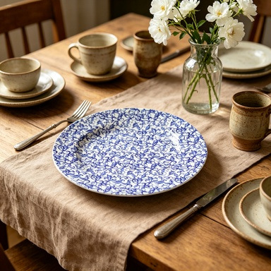 Direct sales from an export-oriented manufacturer of blue orchid melamine dinner plates, 8-11 inch commercial, shock-resistant and wear-resistant round bowls