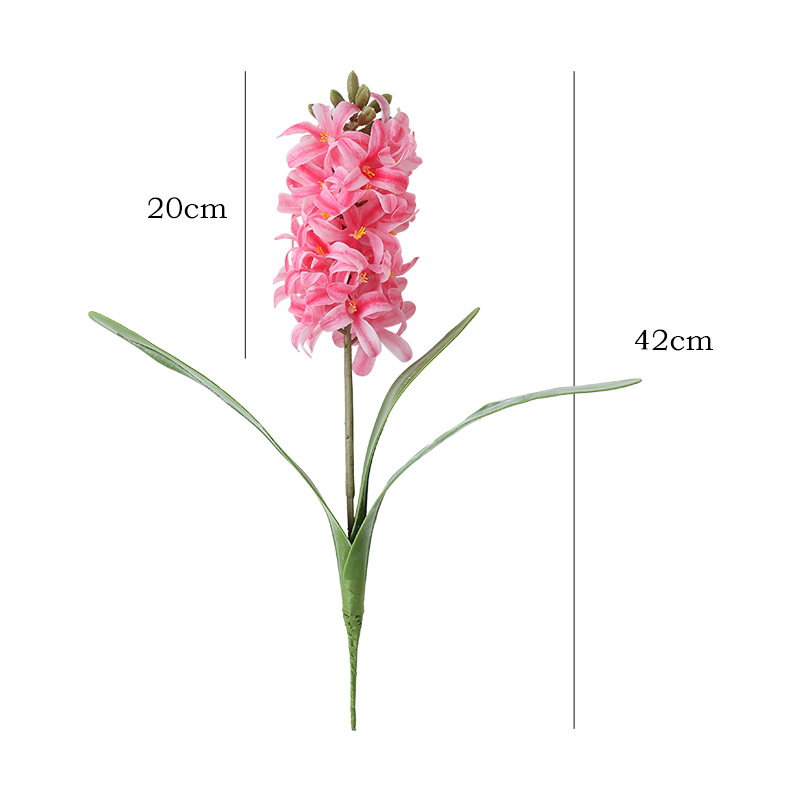 Hyacinth and delphinium, realistic touch indoor home dining table ornaments, wedding photography sets, artificial flowers wholesale, office culture, garden potted plants Item Picture